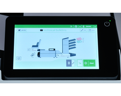 User-friendly 7" glass color touchscreen control panel