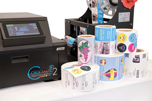 The ColorMaxLP2 prints on a variety of substrates and label sizes